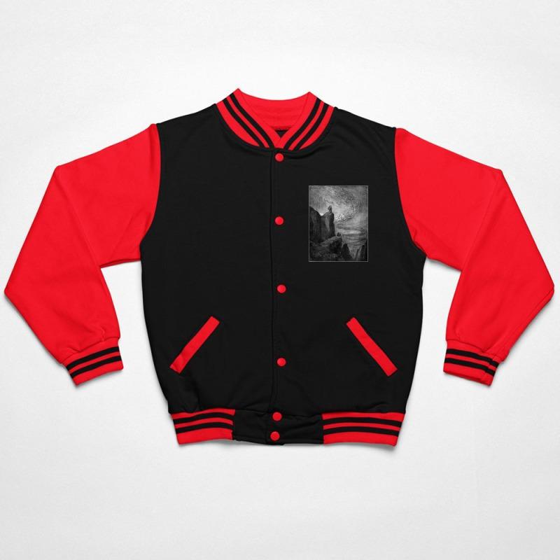 Dante’s Inferno “the Stormy Blast Of Hell” Gustave Doré Bomber Jacket by Color | Artistshot