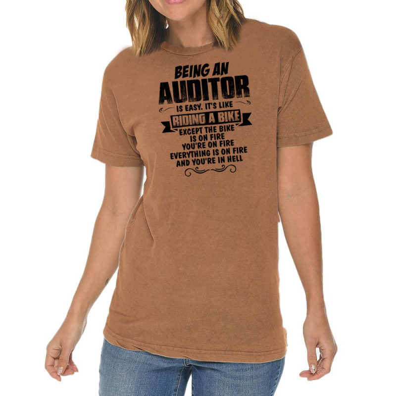 Being An Auditor Copy Vintage T-shirt | Artistshot