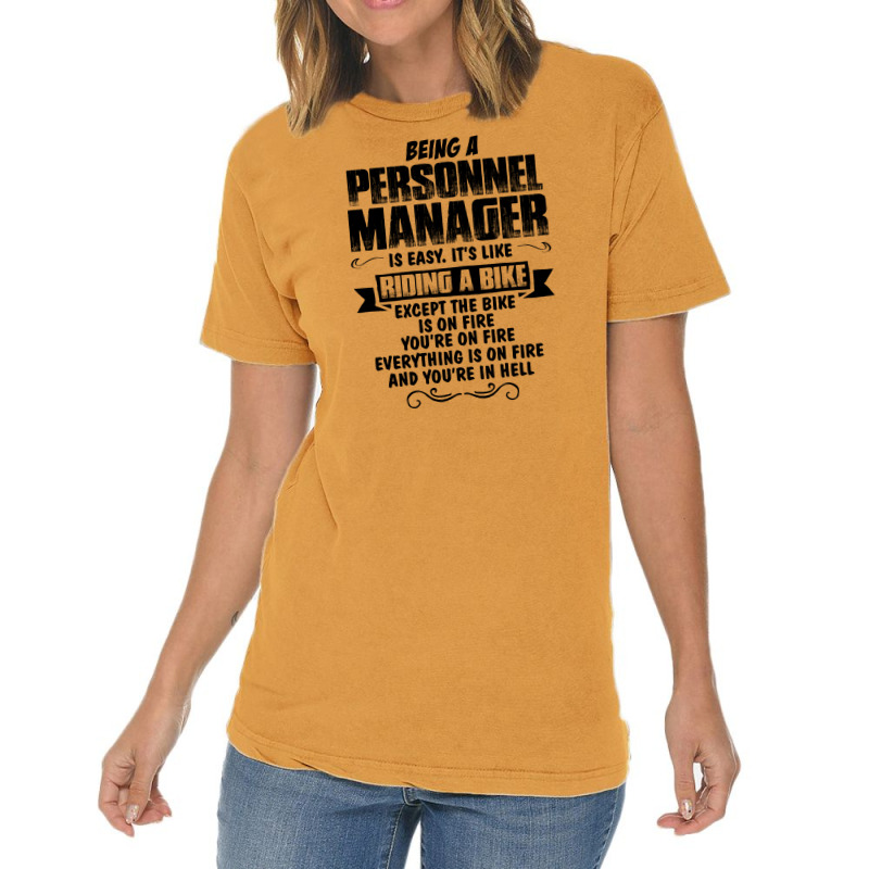 Being A Personnel Manager Copy Vintage T-shirt | Artistshot