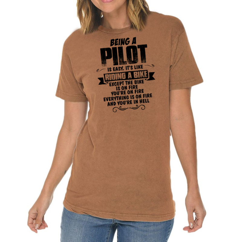 Being A Pilot Copy Vintage T-shirt | Artistshot