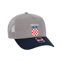 Croatia Deluxe Football Jersey Design Mesh Back Trucker Hat | Artistshot