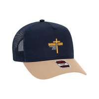 Work For God The Retirement Benefits Are Great Premium T Shirt Mesh Back Trucker Hat | Artistshot