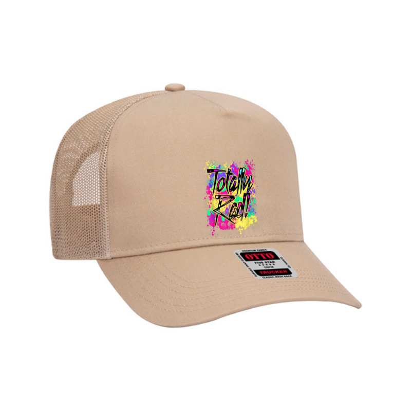 Totally Rad 80s Paint Splash Color Run 1980s Party Mens My Favorite Mesh Back Trucker Hat by cm-arts | Artistshot