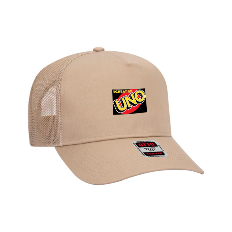 I Cheat At Uno Mesh Back Trucker Hat by SilviaMartinez | Artistshot