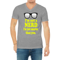 I'm Not A Nerd I'm Just Smarter Than You V-neck Tee | Artistshot