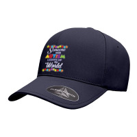 Autism Autistic Someone With Lights Up My World Tautistic Autism Aware Seamless Cap | Artistshot