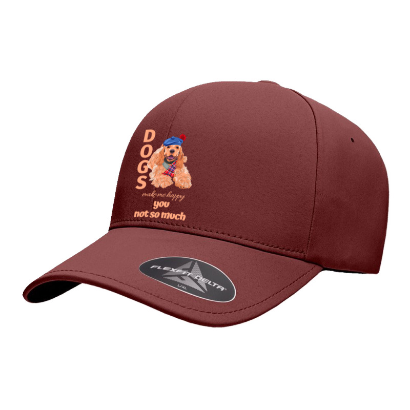 Dog Make Me Happy You Not So Much Cocker Spaniel Seamless Cap by circularflap | Artistshot