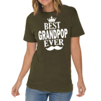 Best Grandpop Ever, Vintage T-shirt | Artistshot