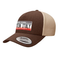 Funny Staten Italy Island Ny New York Italian American Yupoong Trucker Cap | Artistshot