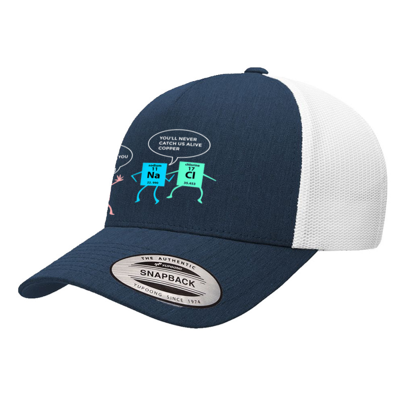 Salt And Copper Police Chemistry Pun Funny Gift Nerd Geek Yupoong Trucker Cap | Artistshot