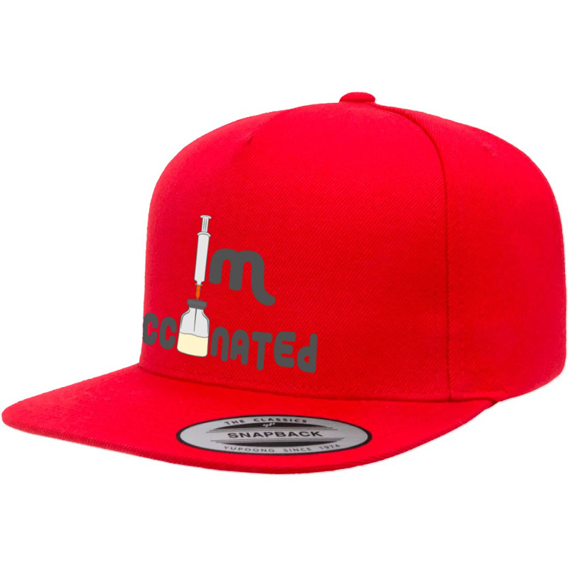 Im Vaccinated 5 panel snapback cap by Zero_art | Artistshot