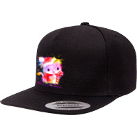 Merry Christmas Cat 5 Panel Snapback Cap | Artistshot