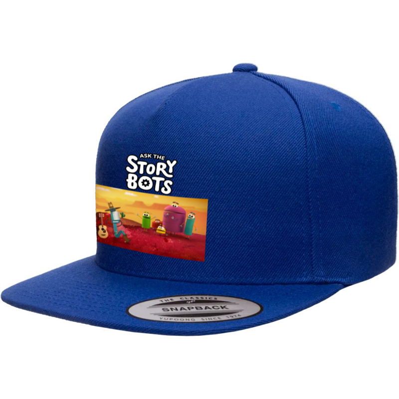 Ask The Storybots 5 panel snapback cap by bisnisharam | Artistshot