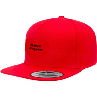 Love Bogota, Hashtag Heart, Love Bogota 2 5 Panel Snapback Cap | Artistshot