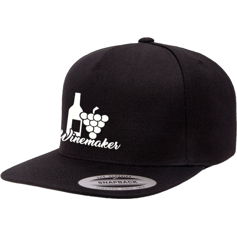 Winemaker, Winemaker 5 Panel Snapback Cap | Artistshot