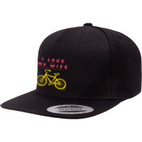 I Love My Wife 5 Panel Snapback Cap | Artistshot