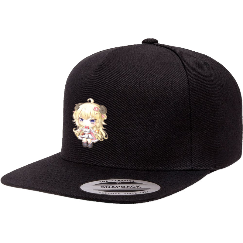 Tsunomaki Watame 5 panel snapback cap by Avaribart | Artistshot