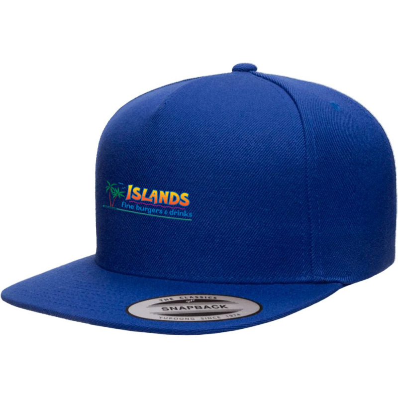 Resto, Islands Burgers 5 Panel Snapback Cap | Artistshot