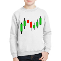 Candlestick Stock Market Graph Youth Sweatshirt | Artistshot