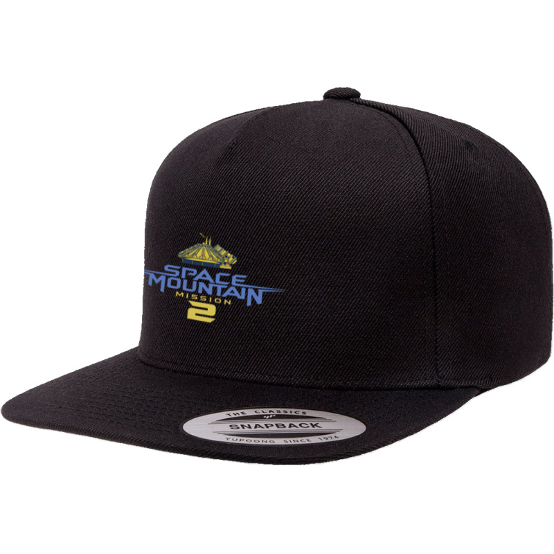 Space Mountain Paris   Theme Park 5 panel snapback cap by katokabu | Artistshot