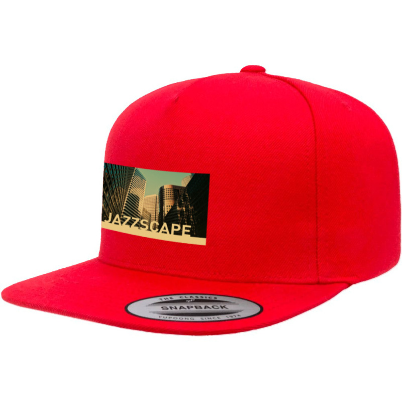 Jazzscape   Modern Constructions Form A Reflective Vista Of Cool 5 panel snapback cap by lokiraapa | Artistshot