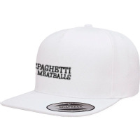 Spaghetti & Meatballs 5 Panel Snapback Cap | Artistshot