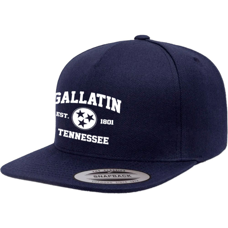 Gallatin Tennssee 5 panel snapback cap by Cocoa | Artistshot