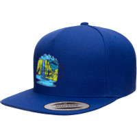 Summer  Firewater Falls 5 Panel Snapback Cap | Artistshot