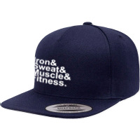 Iron & Sweat & Muscle & Fitness 5 Panel Snapback Cap | Artistshot