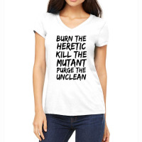 Burn The Heretic Women's V-neck T-shirt | Artistshot