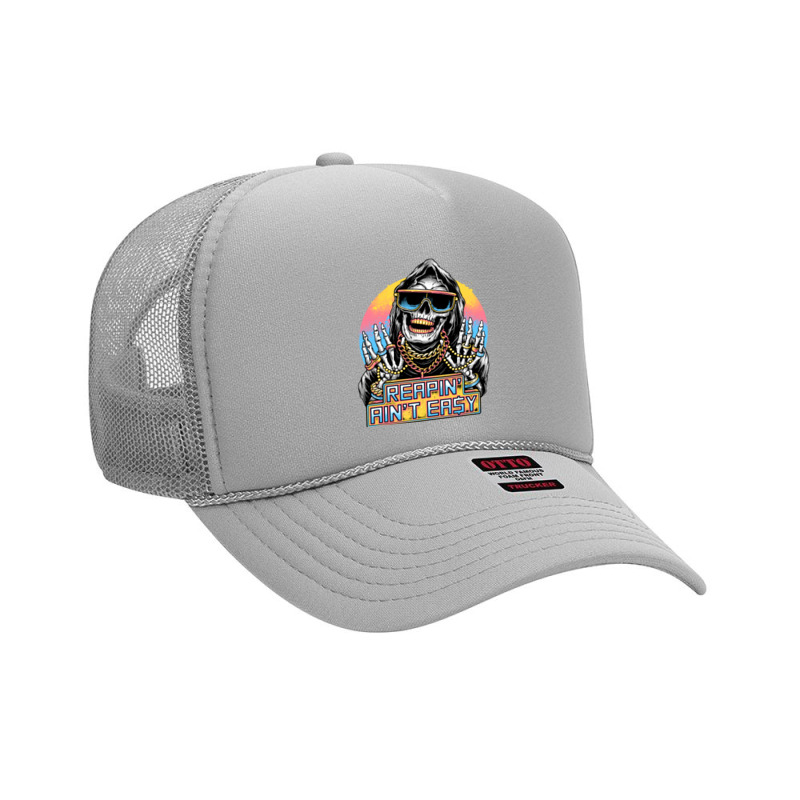 The Grim Rapper Foam Trucker Hat by cm-arts | Artistshot