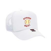 Vintage Strike Out! Foam Trucker Hat | Artistshot