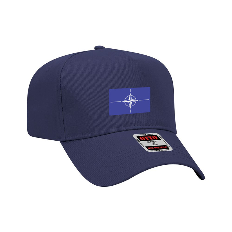 Flag Of Nato Adjustable Baseball Cap by cm-arts | Artistshot