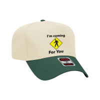 Bad Translation - I_m Coming For You - Traffic Sign Adjustable Baseball Cap | Artistshot