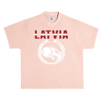 Latvia Table Tennis Lovers Latvian Ping Pong Team Supporter Premium T Urban Heavy T-shirt | Artistshot