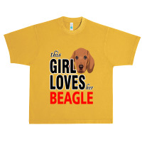 Merry Christmas Dog This Girl Loves Her Beagle Urban Heavy T-shirt | Artistshot