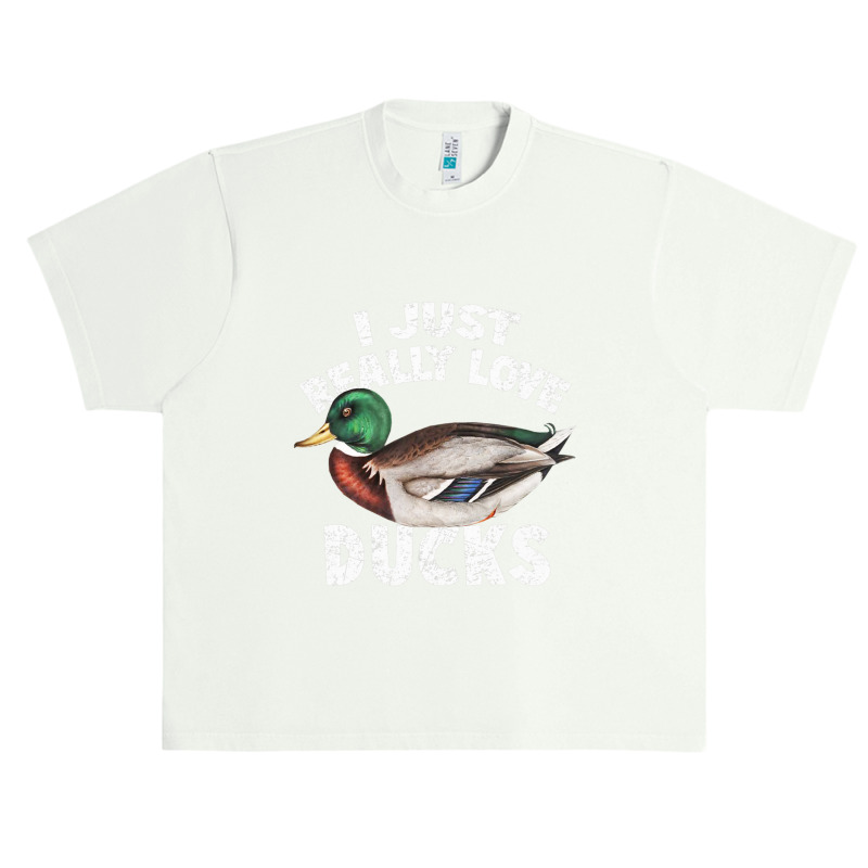 I Just Really Love Ducks Cute Mallard Duck Urban Heavy T-shirt by yumgaugeteuda | Artistshot