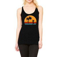 Sunset Golfer Strike Racerback Tank | Artistshot