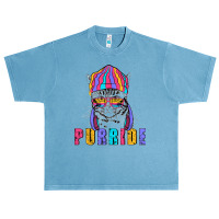 Purride Cat Wearing Pride Glasses Is Feline The Purride Urban Heavy T-shirt | Artistshot