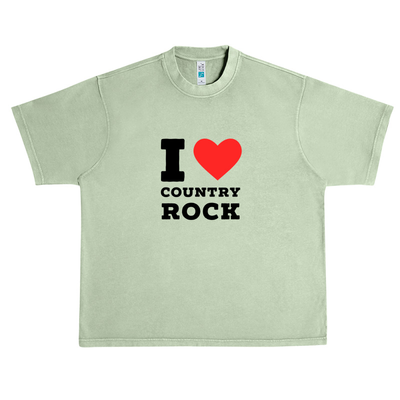 I Love Country Rock Urban Heavy T-shirt | Artistshot