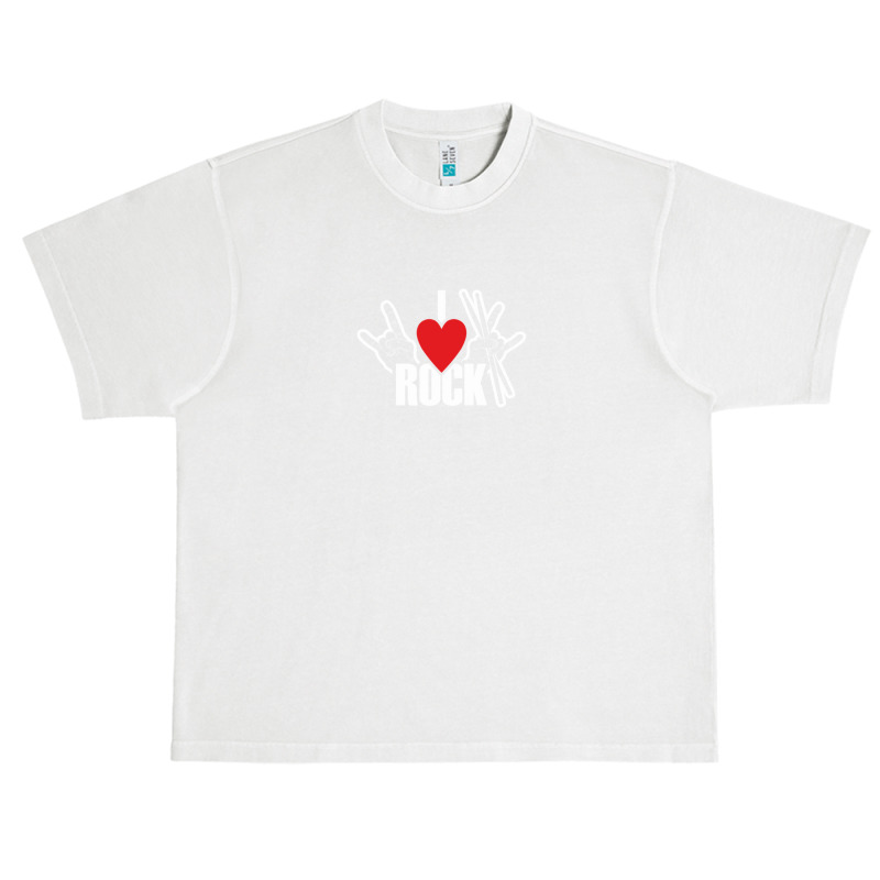 I Love Rock Drummer Rock Music Urban Heavy T-shirt | Artistshot