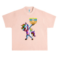 Jewnicorn Jewish Unicorn Cute Hanukkah Chanukkah Gift Urban Heavy T-shirt | Artistshot