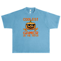 Kids Halloween Coolest Gamer In The Patch Boys Girls Pumpkin Urban Heavy T-shirt | Artistshot