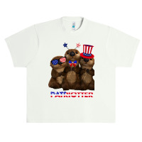 Otter Gift Patriot Otters Gift Otter 4th Of July Gift Otter American F Urban Heavy T-shirt | Artistshot