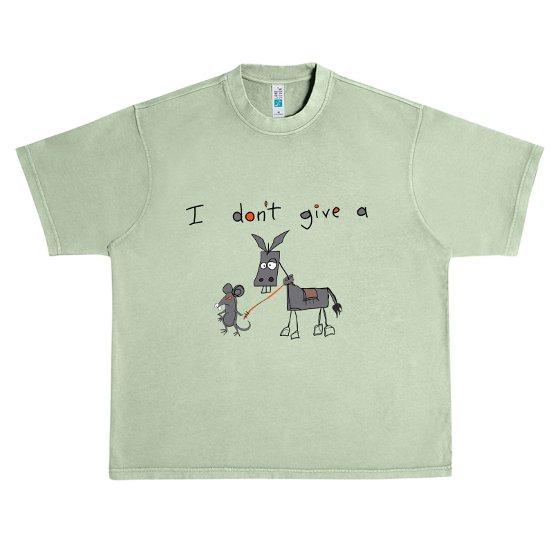 I Dont Give A , I Don't Give A Rat's Ass ,donkey Urban Heavy T-shirt by yumgaugeteuda | Artistshot