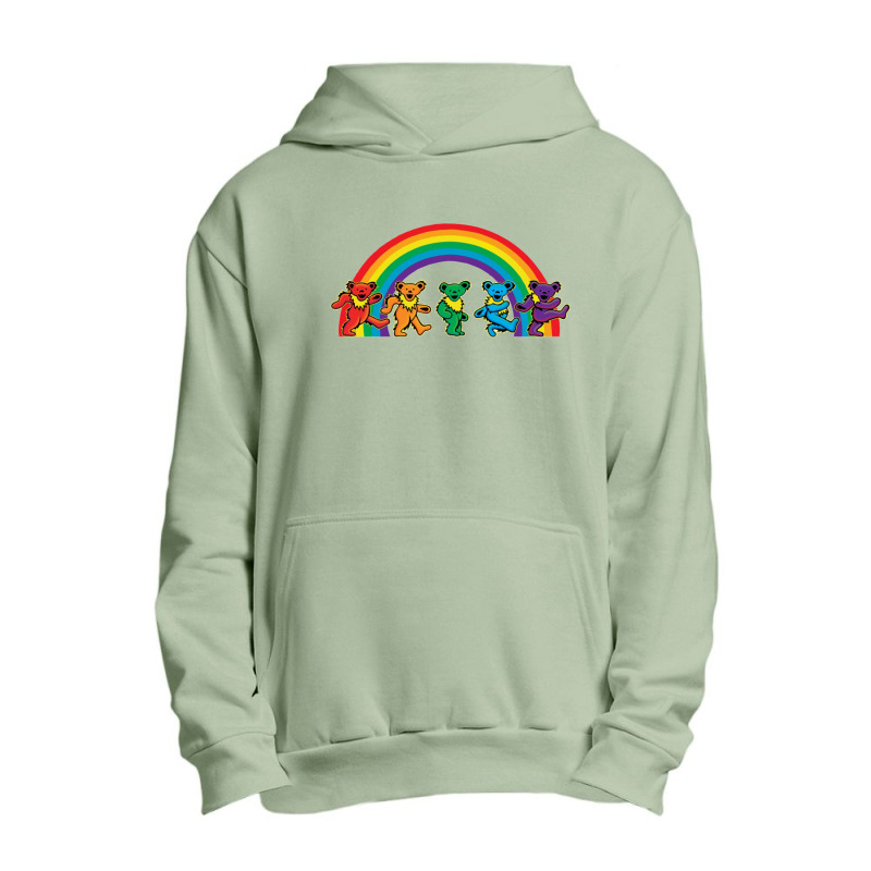 Rainbow Grateful Dancing Urban Pullover Hoodie | Artistshot