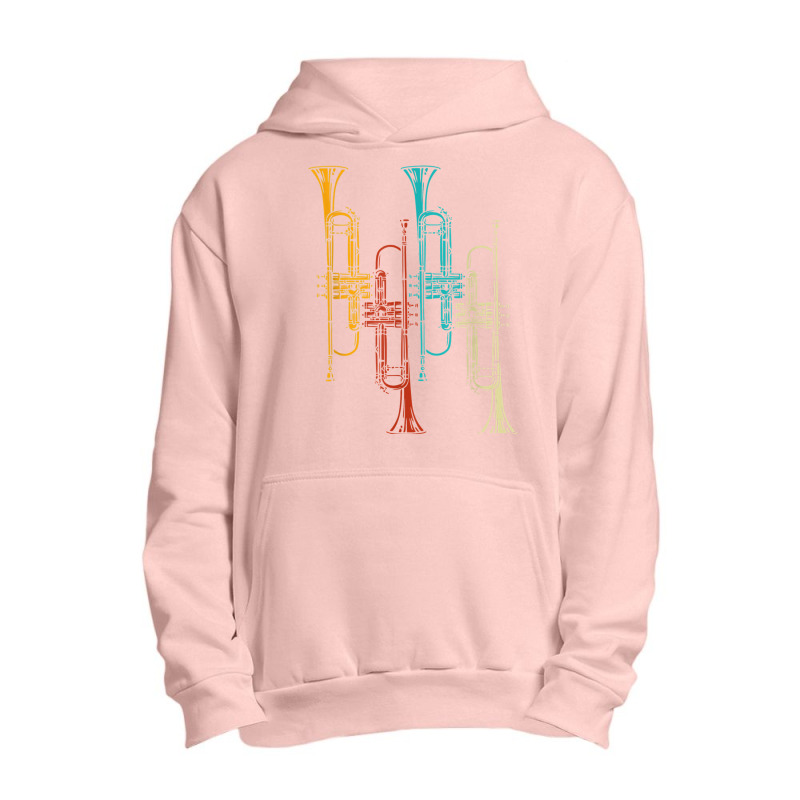 Retro Jazz Music Trumpeter Gifts Trumpet Urban Pullover Hoodie | Artistshot