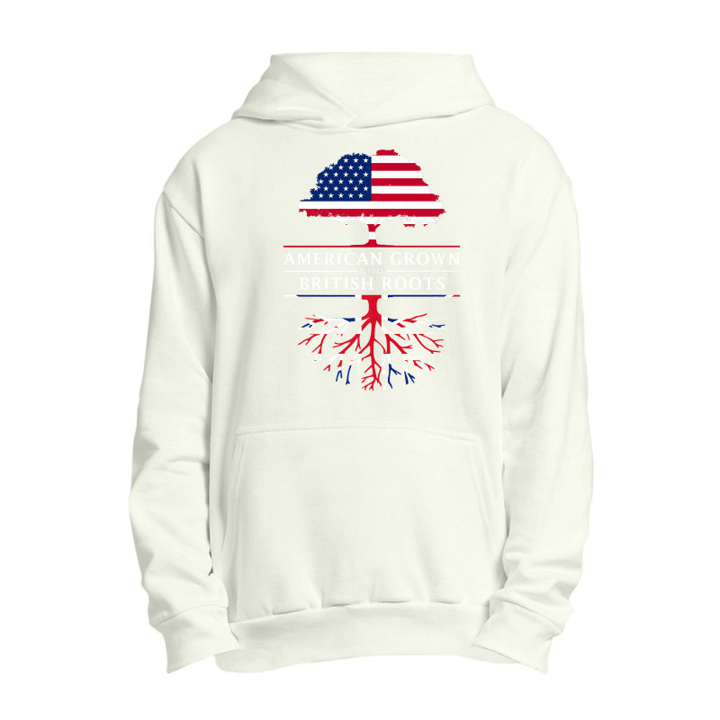 American Grown British Roots  Britain Union Jack Urban Pullover Hoodie | Artistshot