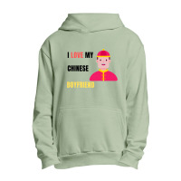 Chinese Bf, I Love My Chinese Boyfriend, Gift For Boyfriend Urban Pullover Hoodie | Artistshot