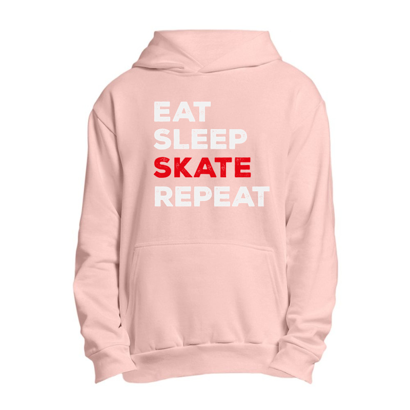 Eat Sleep Skate Repeat-7lihe Urban Pullover Hoodie | Artistshot